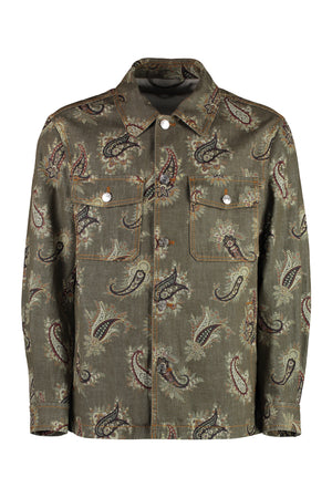 Jacquard cotton jacket-0